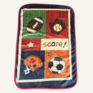 ⚾️🏀Vintage Nojo Sports Themed Blanket